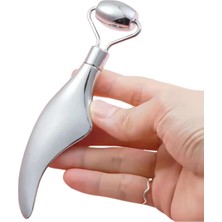 Normadia Metal Cilt Sıkılaştırıcı Face Yoga Gua Sha Yüz Masaj Rulosu