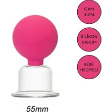 Normadia Gül Pembe Silikon Vakumlu Boyun Masaj Kupası No:4