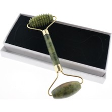 Normadia Doğal Yeşim Taşı Yüz Masaj Rollerı, Tırtıklı Uçlı, Güzellik ve Bakım