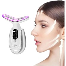 Normadia Boyun ve Yüz Masaj Cihazı, Cilt Yenileme, LED Işık ve Mikro Akım Teknolojisi