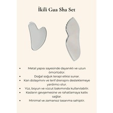 Normadia Ikili Metal Gua Sha Seti, Güzellik ve Bakım Için Şık ve Zarif Tasarım