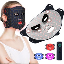 Normadia LED Işık Terapili Yüz Maskesi, Profesyonel Cilt Gençleştirme ve Titreşimli Masaj