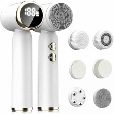 Normadia Elektrikli Yüz Temizleyici, 6 Fırça Başlığı, 3 Hız, Lcd, Su Geçirmez, Şarjlı