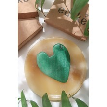 Normadia Doğal Aventurin Kare Kalp Gua Sha Taşı, Güzellik ve Rahatlama Için