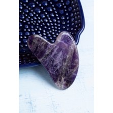 Normadia Doğal Ametist Gua Sha Taşı, Şifa ve Güzellik Için Mükemmel Seçim