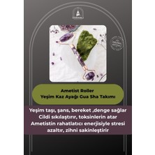 Normadia Ametist ve Yeşim Gua Sha Roller Seti, Doğal Güzellik ve Rahatlık Sağlar