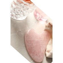 Normadia Pembe Kuvars Yüz Masaj Taşı, Doğal Güzellik ve Rahatlık Için