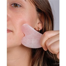 Normadia Pembe Kuvars Gua Sha Yüz Masaj Aleti, Doğal Güzellik ve Rahatlık