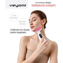 Normadia Yüz ve Boyun Kırışıklık Karşıtı Ems ve LED Terapisi USB Şarjlı