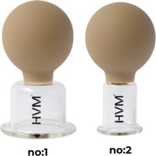Normadia Silikon Vakumlu Cam Masaj Kupası Seti 2'li, Sağlıklı ve Rahatlatıcı Kullanım