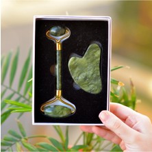 Normadia Yeşim Taşı Gua Sha ve Roller Masaj Seti, Doğal Güzellik ve Rahatlık