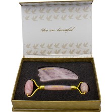 Normadia Doğal Kuvars Roller ve Gua Sha Taşı, Sağlıklı Güzellik Için