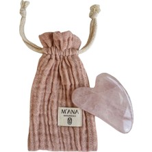 Normadia Pembe Kuvars Gua Sha Yüz Masaj Taşı - Doğal Güzellik ve Rahatlık Için