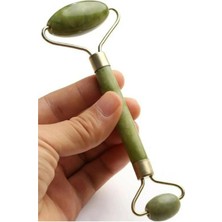 Normadia Yeşim Taşlı Facial Roller, Canlı ve Yenilenmiş Cilt Için Masaj Aleti