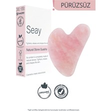 Normadia Pembe Kuvars Taşı Gua Sha Yüz Masaj Aleti, Doğal ve Sertifikalı Güzellik Ürünleri