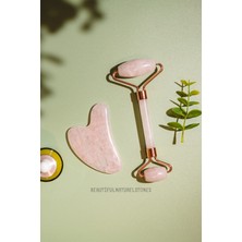 Normadia Pembe Kuvars Gua Sha ve Roller Seti, Güzellik ve Bakım Için Mükemmel Seçenek
