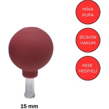 Normadia Mika Silikon Vakumlu Göz ve Burun Masaj Kupası Kırmızı