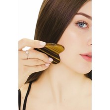 Normadia Doğal Taş Gua Sha Yüz Masaj Taşı ile Ferahlatıcı Bakım