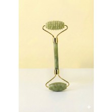 Normadia Doğal Yeşim Taşlı Tırtıklı Yüz Masaj Roluğu