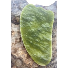 Normadia Doğal Yeşim Melek Kanadı Gua Sha Yüz Masaj Taşı, Ferahlatıcı ve Canlandırıcı