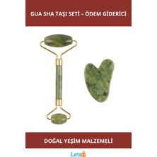 Normadia Yeşim Taşı Gua Sha Masaj Seti, Cilt Bakım ve Rahatlık Için Özel