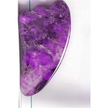 Normadia Doğal Taş Ametist Gua Sha Kaz Ayaklı Masaj Aleti, Kırışıklık Önleyici