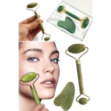 Normadia Doğal Taş Yüz Rulo Çene Çizgisi Masaj Aleti Çiftli Set