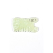 Normadia Yeşim Tarak Şekilli Gua Sha Masaj Taşı – Doğal Cilt Bakımı Aracı