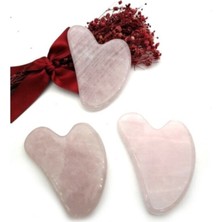Normadia Pembe Kuvars Gua Sha Yüz Masaj Aleti, Doğal Cilt Bakımı, Şifa Verici Rahatlatıcı