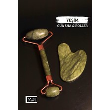 Normadia Doğal Taş Gua Sha ve Roller Yüz Masaj Seti, Rahatlatıcı Bakım