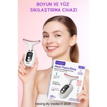 Normadia Taşınabilir LED Işıklı Boyun ve Yüz Masaj Aleti, Cilt Sıkılaştırıcı