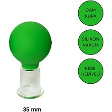 Normadia Açık Yeşil Silikon Vakumlu Yüz ve Boyun Masaj Kupası No:2