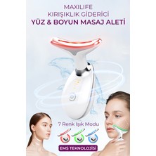 Normadia Boyun ve Yüz Masaj Cihazı, LED Işıklı, Ems Mikro Akım, Isıtmalı, Titreşimli