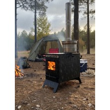 Efsoon Organics Kuzineli Semaverli Kamp ve Çadır Sobası - Doğa Tutkunları Için Tasarlandı - Semaver Dahil