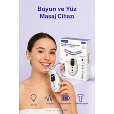 Normadia Titreşimli Led'li Şarjlı Boyun ve Yüz Masaj Aleti