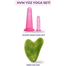 Normadia Yüz Masaj Seti, Yoga, Silikon Masaj Kupası ve Gua Sha Seti