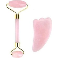 Normadia Kuvars Taşı Masaj ve Gua Sha Yüz Bakım Seti 2'li