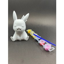 13 cm Pikachu Kendin Boya Figür Seti – Boya Dahil 3D Baskı Hobi Ürünü
