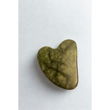 Normadia Yeşim Taşlı Yüz Yogası Masaj Taşı, Gua Sha Yüz Masajı Aracı