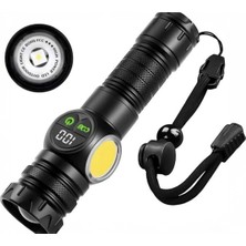 Kenko 9 Modlu Şarj Göstergeli Yandan Işıklı Zoomlu Profesyonel El Feneri