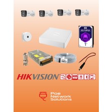 Hikvision Hıkvısıon 4 Kameralı Analog Kamera Seti