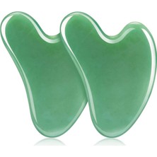 Normadia Doğal Taş Kalp Gua Sha Yüz Masaj Aleti Sağlıklı Cilt Bakımı