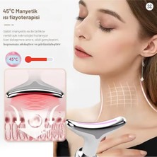 Normadia Yüz ve Boyun Için Ems Güzellik Cihazı, Kırışıklık ve Gıdık Azaltıcı, 3 Modüllü