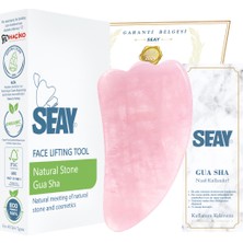 Normadia Pembe Kuvars Gua Sha Masaj Aleti, Doğal Taş, Enerji Dengeleyici