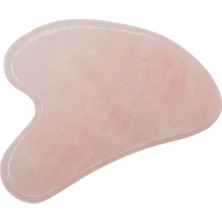 Normadia Pembe Kuvars Gua Sha Masaj Taşı, Doğal Cilt Bakımı Için Şıklık
