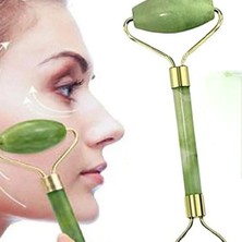 Normadia Silindir Şeklinde 2'li Yeşim Taşı Masaj Seti, Rahatlatıcı Gua Sha