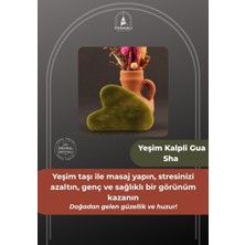 Normadia Doğal Taşlı Kalpli Gua Sha, Sertifikalı, Rahatlatıcı ve Şifa Dolu Aksesuar