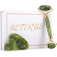 Normadia Yeşim Face ve Kalp Gua Sha Masaj Taşı Premium Seti