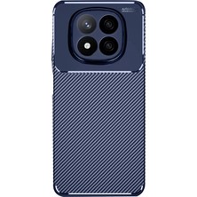 Newface Xiaomi Redmi Note 14 Pro Plus Kılıf Auto Focus Karbon Kapak - Lacivert