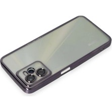 Newface Realme C35 Kılıf Razer Lensli Silikon - Mor
